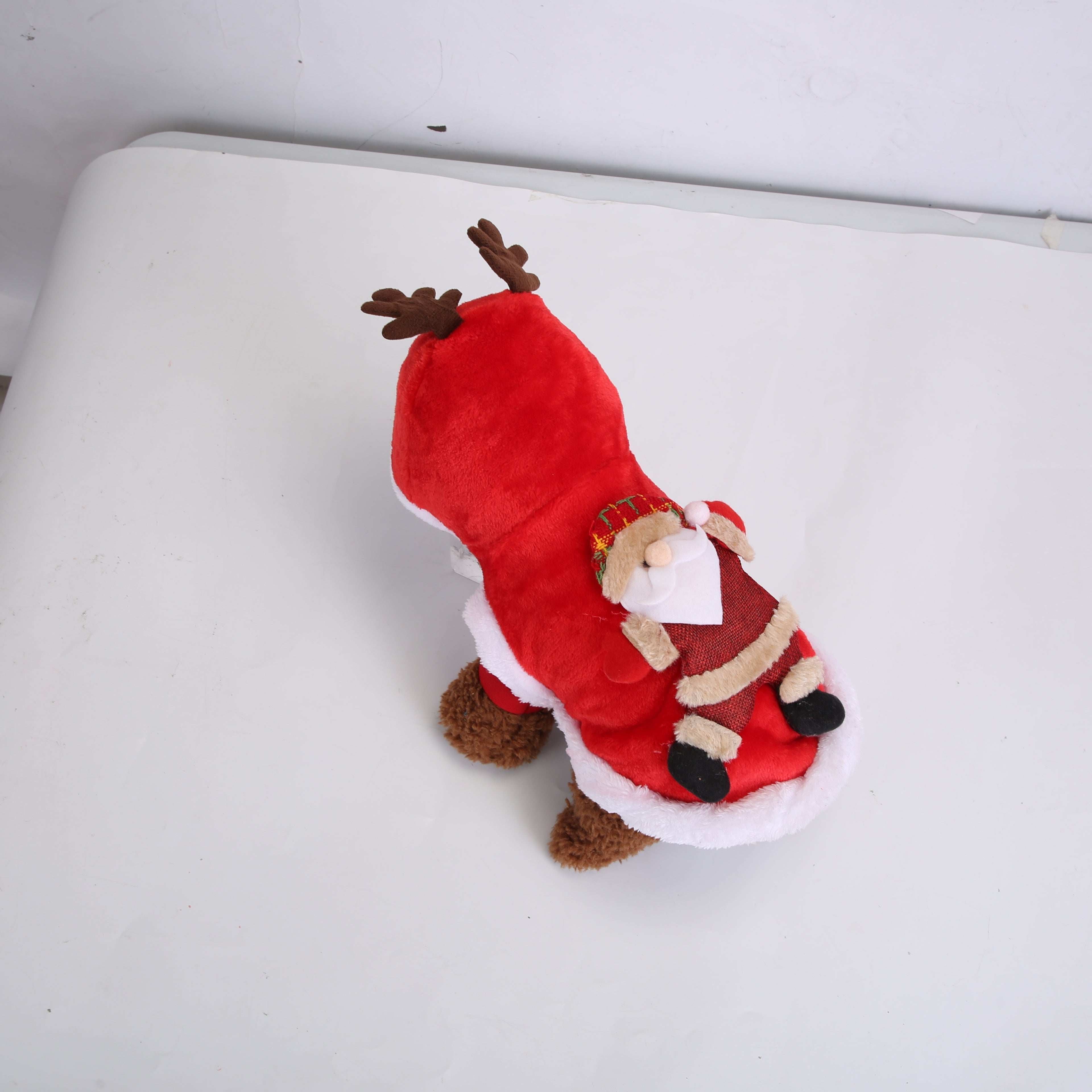 Christmas Santa Reindeer Pet Outfit - 3D Antlers