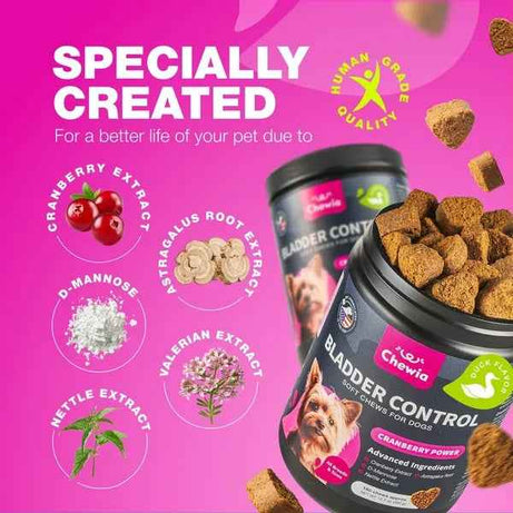 Dog Cranberry Supplement Chews - UTI Bladder Kidney Support