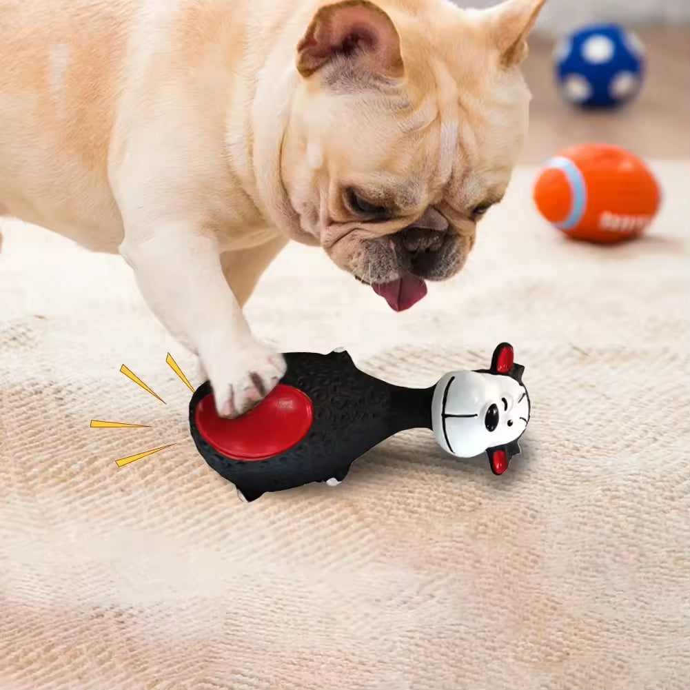 Dog Chew Toys Squeaky 4-Pack - Latex Dental Puppy Set