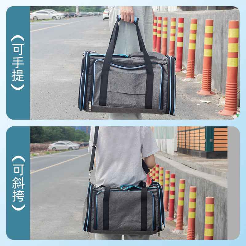 Foldable Pet Carrier Bag - Car Seat Travel Bag for Cats and Small Dogs