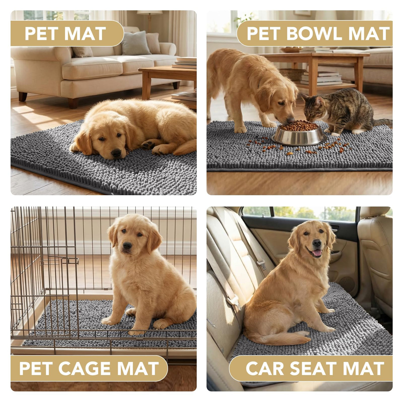 Muddy Paws Dog Doormat - Absorbs Moisture And Dirt