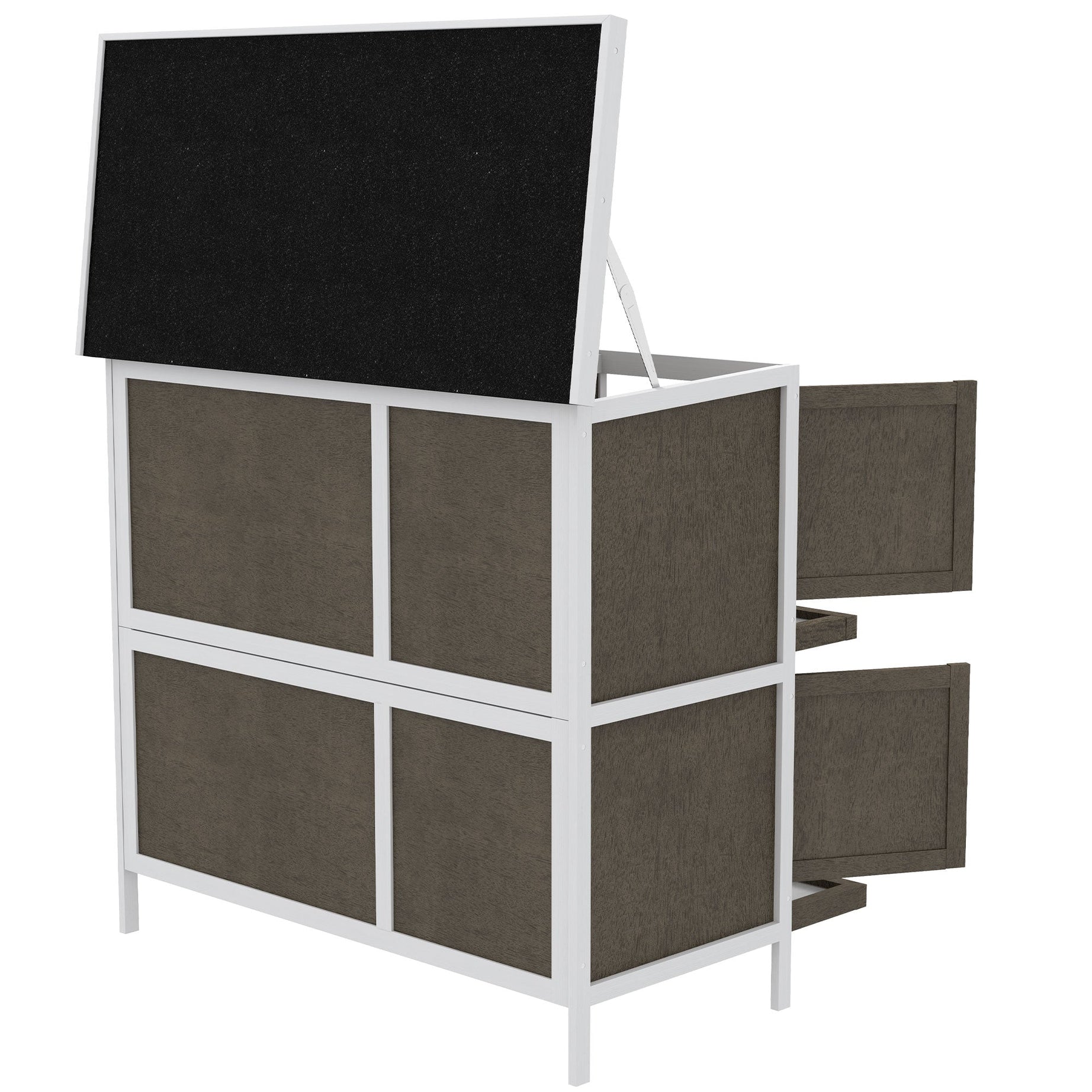 Bunny Manor Hutch - 2-Story Outdoor Rabbit Home