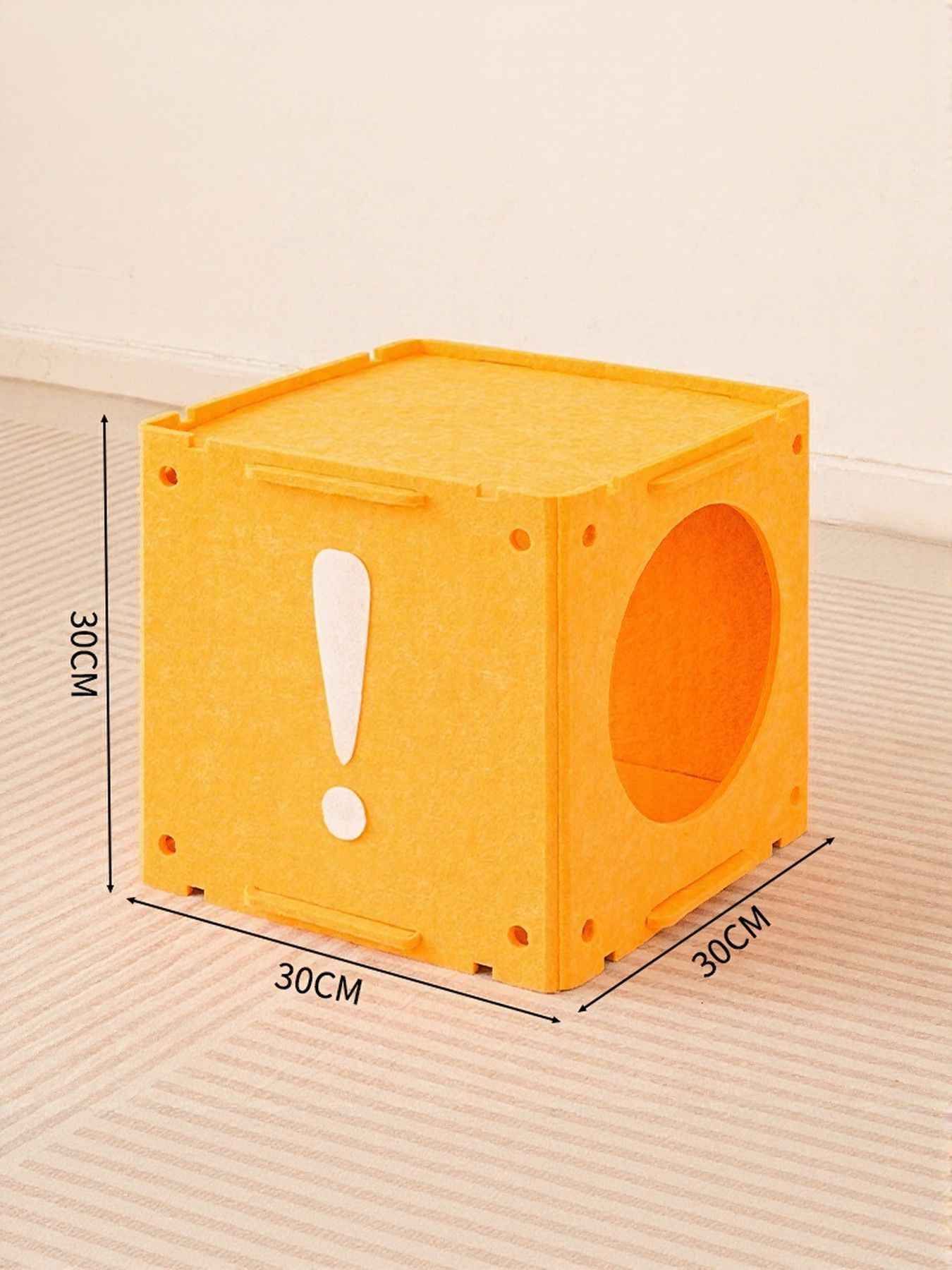 Cat House Cube Tunnel System - Felt Interactive Hideaway