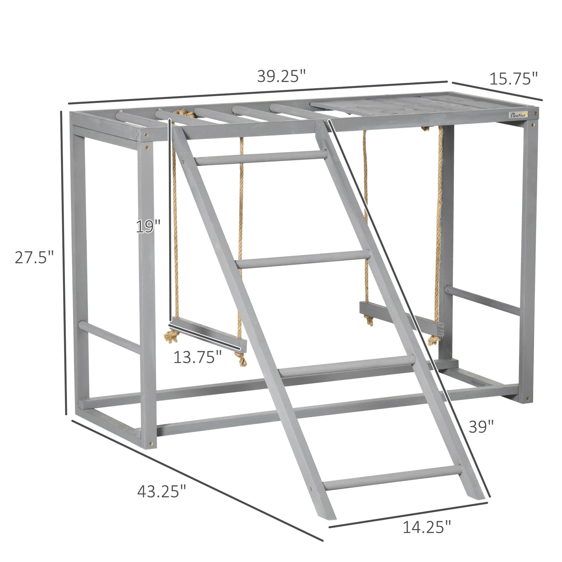Chicken Activity Playground - Swings & Perches for 3-4 Hens