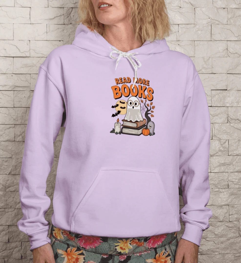 Halloween Cute Ghost Read More Books Hoodie Sweatshirt