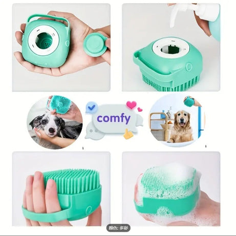 Pet Grooming Kit 7-in-1 - Self-Cleaning Brush Nail Clipper