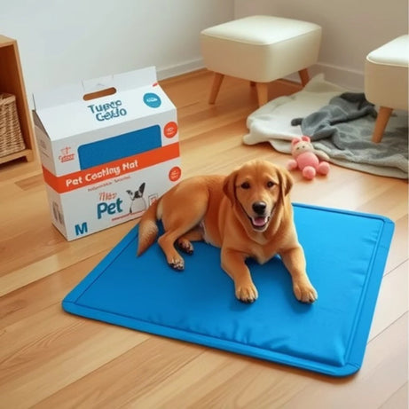 Pet Gel-Sponge Cooling Mat - Happy Paws Chill Out!