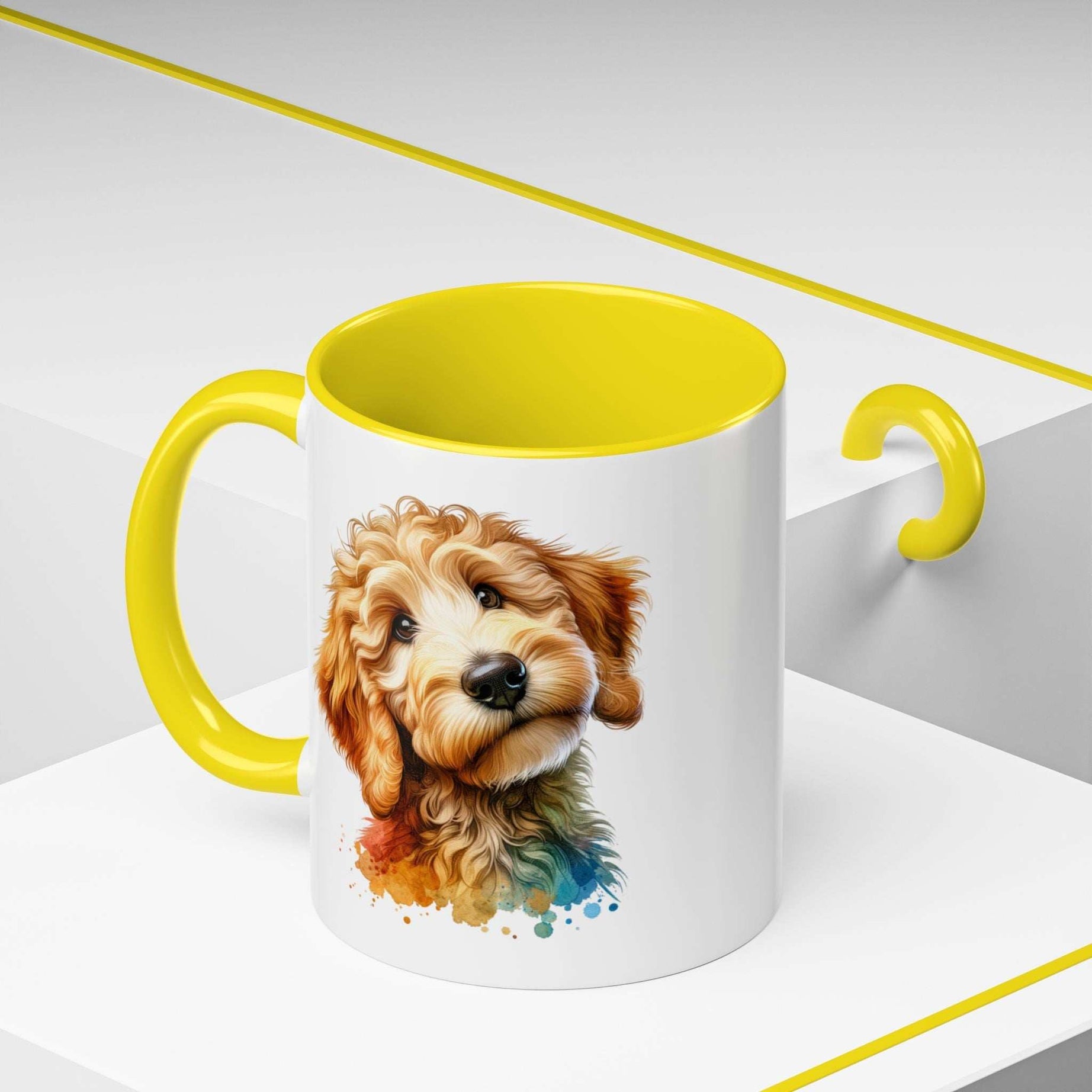 Cute Dog-Themed Accent Coffee Mug - Perfect for Animal Lovers