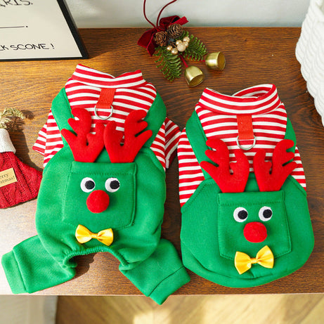 Christmas Reindeer Pet Costume - Dog & Cat Holiday Outfit