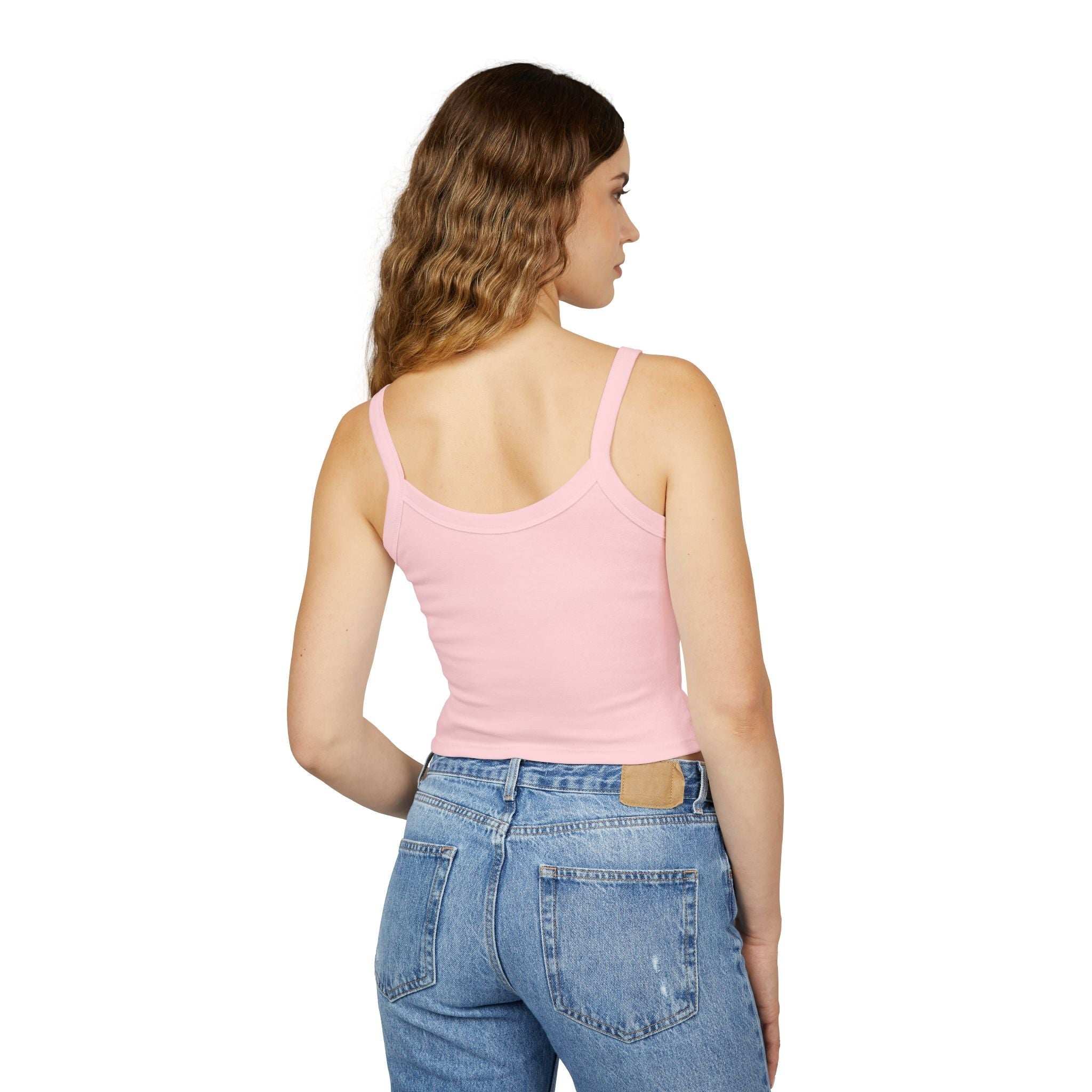 "Less People, More Dogs" Women's Spaghetti Strap Tank Top - Perfect for Dog Lovers