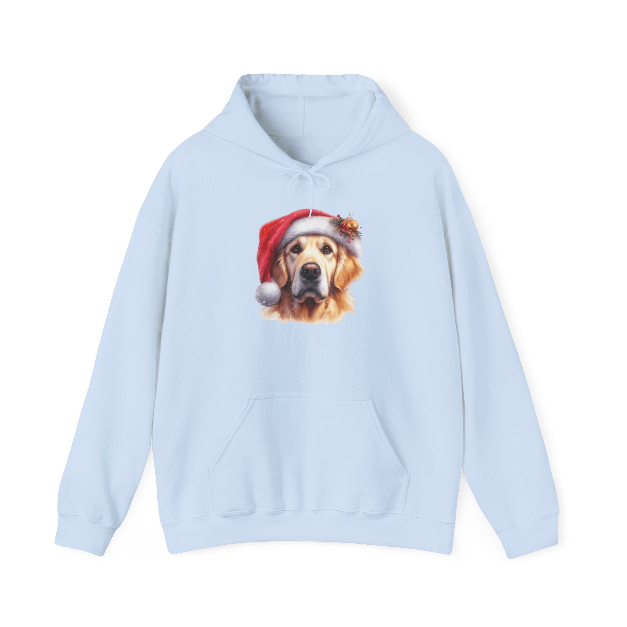 Christmas Hoodie - Golden Retriever in Santa Hat