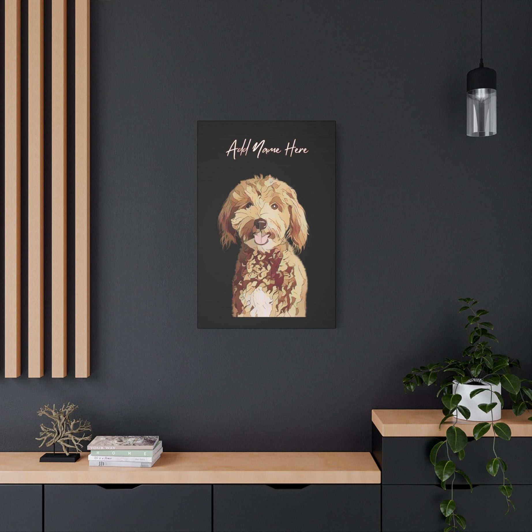 Custom Cartoonify Portrait Canvas - Personalized Art for Pet Lovers