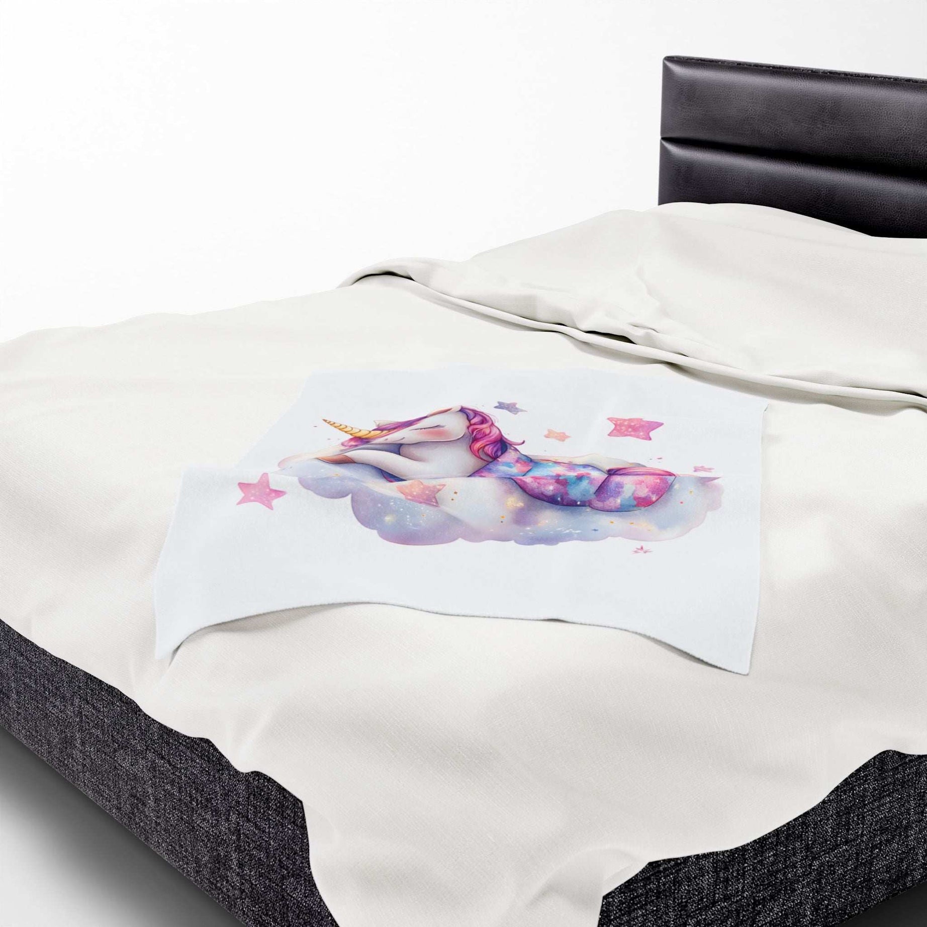 Dreamy Unicorn Velveteen Plush Blanket | Cozy Soft Throw for Kids & Nursery Decor