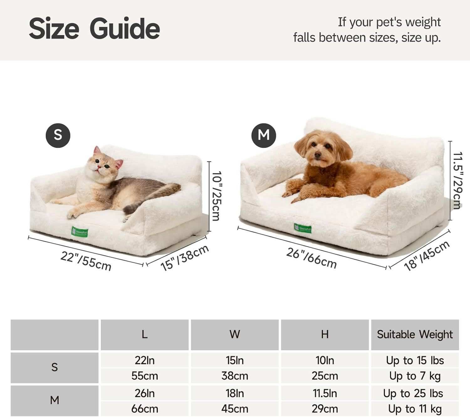 Luxury Pet Sofa Bed - Ultra-Soft Faux Rabbit Fur With Removable Cover