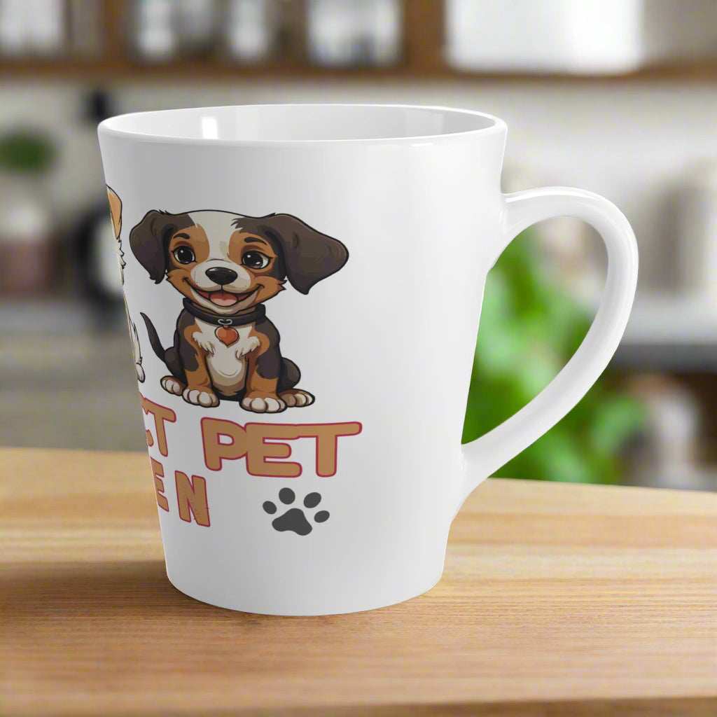Purrfect Pet Haven Latte Mug - Adorable Dog-Themed Coffee Cup for Animal Lovers