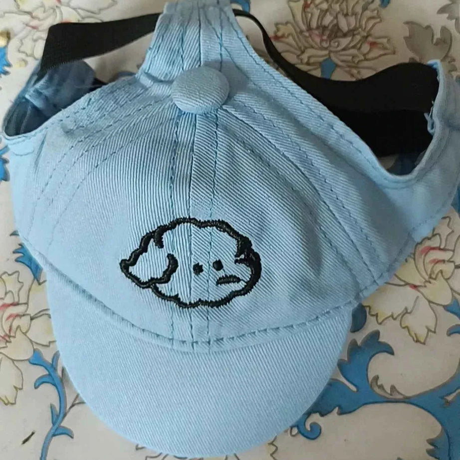 Embroidered Pet Baseball Cap - Over Ear Style