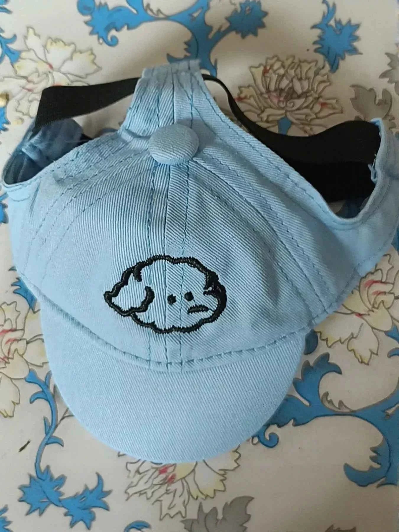 Embroidered Pet Baseball Cap - Over Ear Style