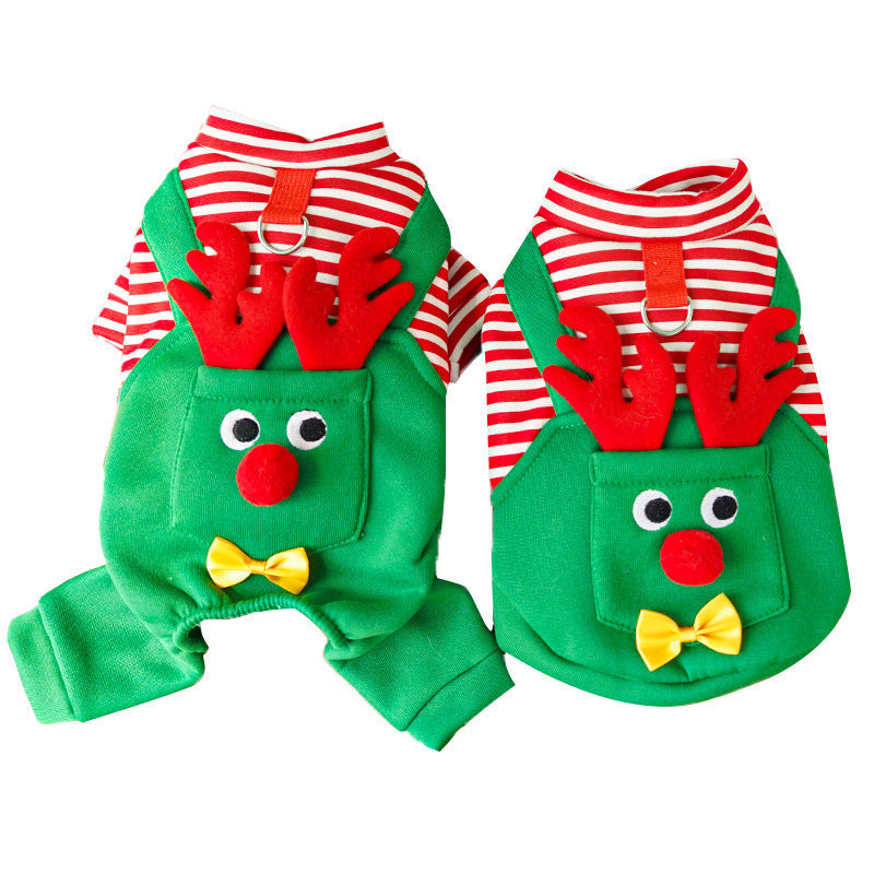 Christmas Reindeer Pet Costume - Dog & Cat Holiday Outfit
