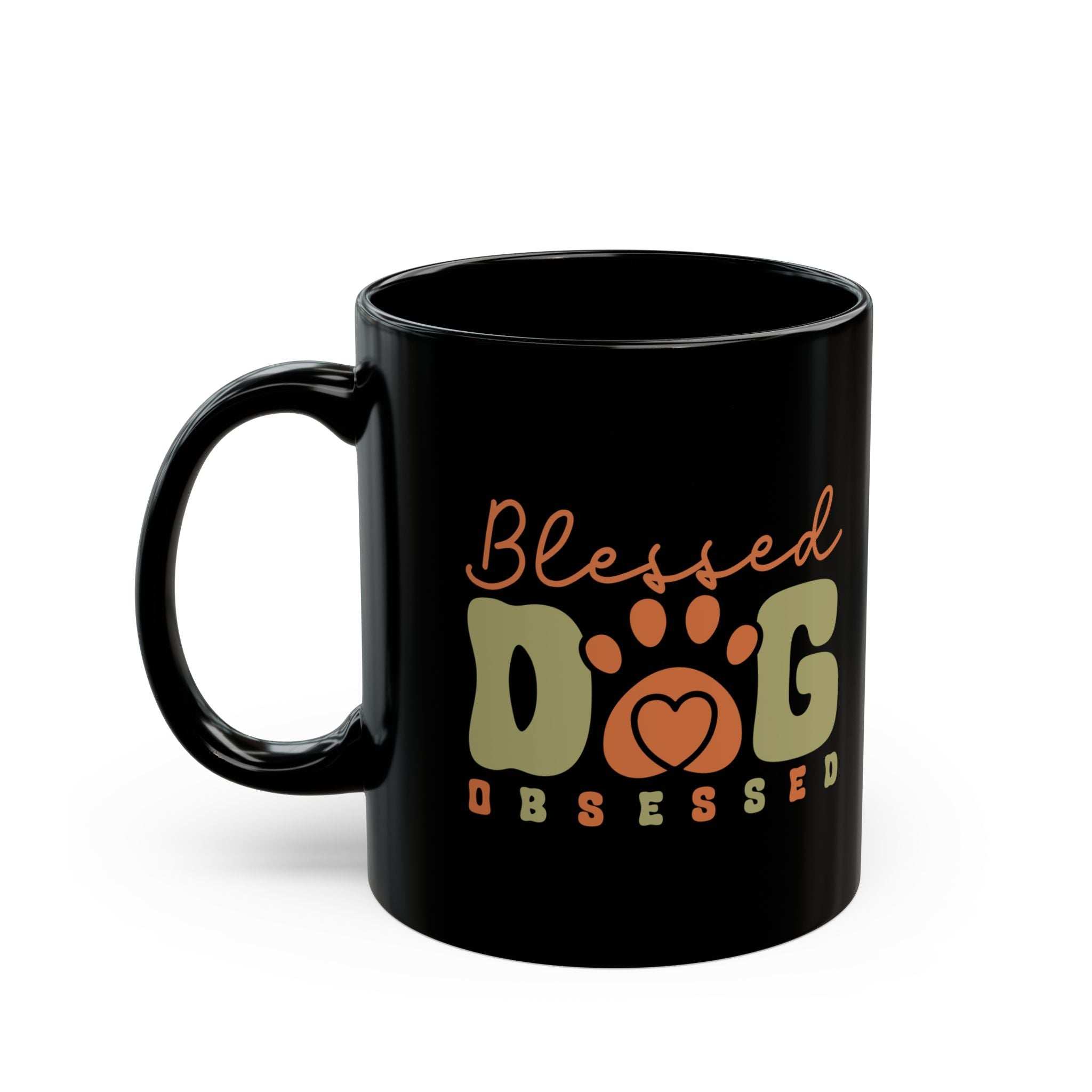 Blessed Dog Obsessed Black Mug - Perfect Gift for Dog Lovers