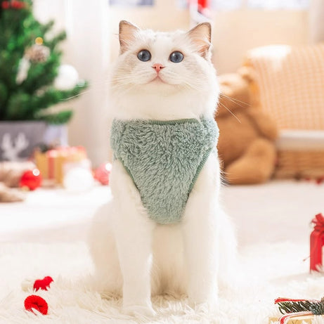 Festive Dog Coat - Warm Fleece Winter Jacket