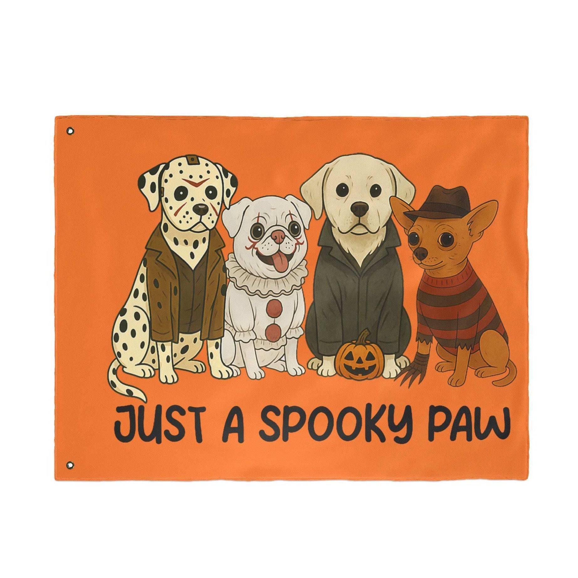Halloween Dog Garden Flag - Spooky Pet Lover Outdoor Decoration