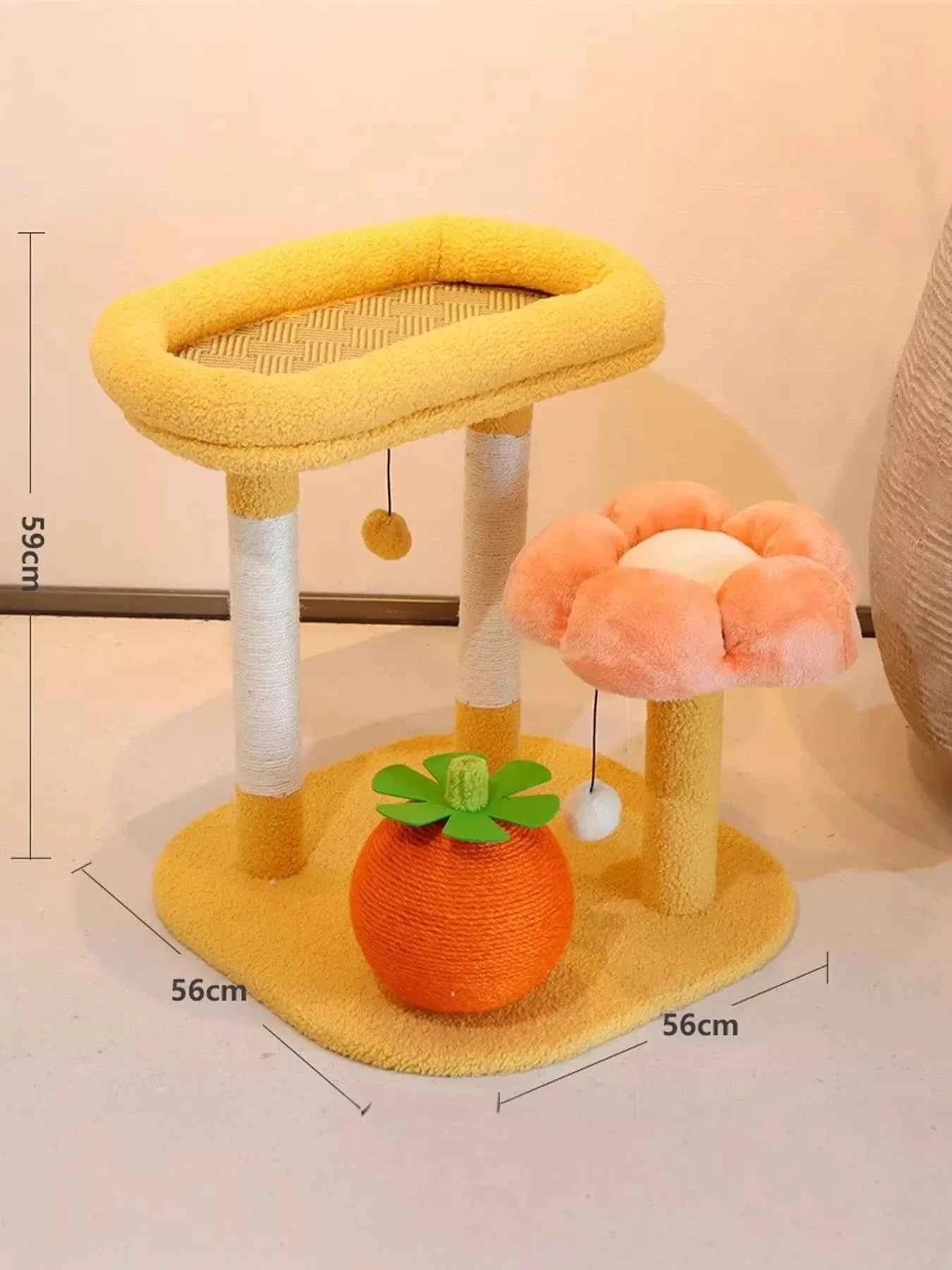 Cat Scratching Post Sisal - Soft Plush Tower Platform