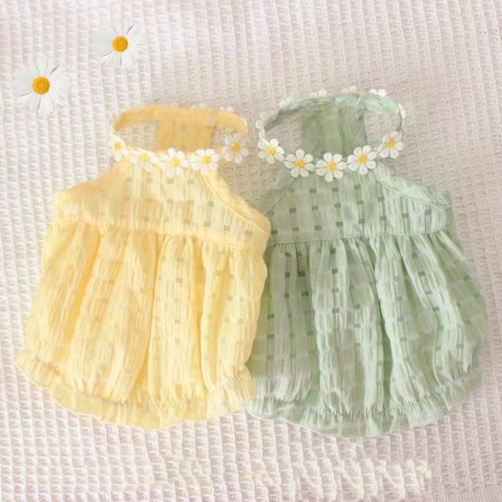 Summer Thin Breathable Pet Skirt Dress - Small to X-Large