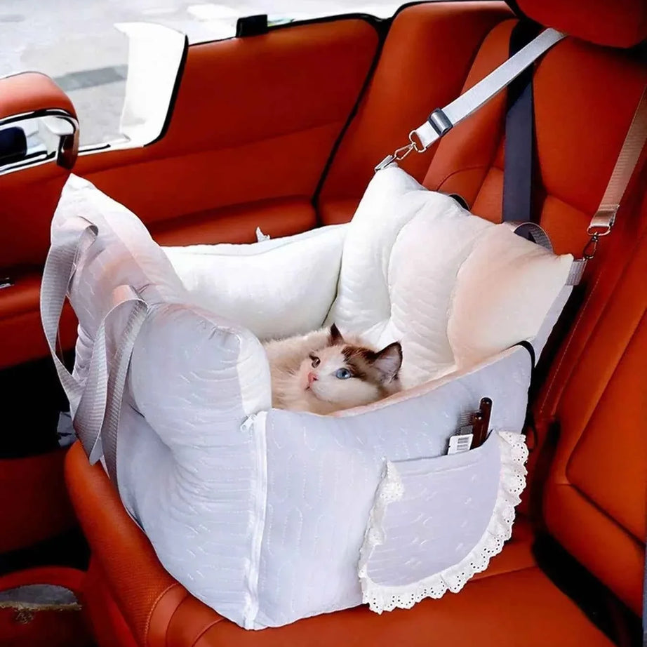 Secure Pet Car Seat Carrier - Comfortable Padded Sling