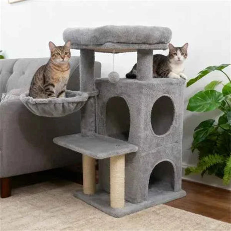 Cat Tree Multi-Level - 2-Tier Condo with Sisal Posts and Anti-Tip