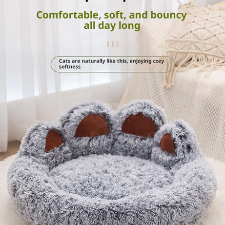 Pet Bed - Round Plush Thickened for Dogs & Cats