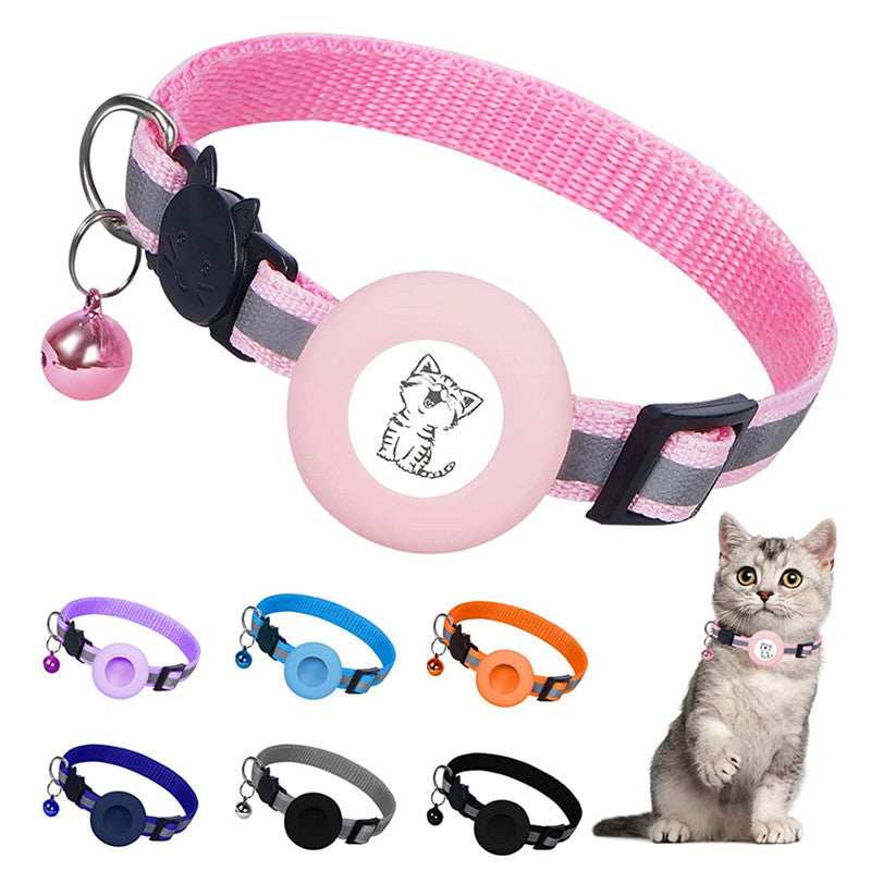 Apple Air Tag Tracker Protective Cover Anti-missing Pet Positioning Reflective Cat Collar
