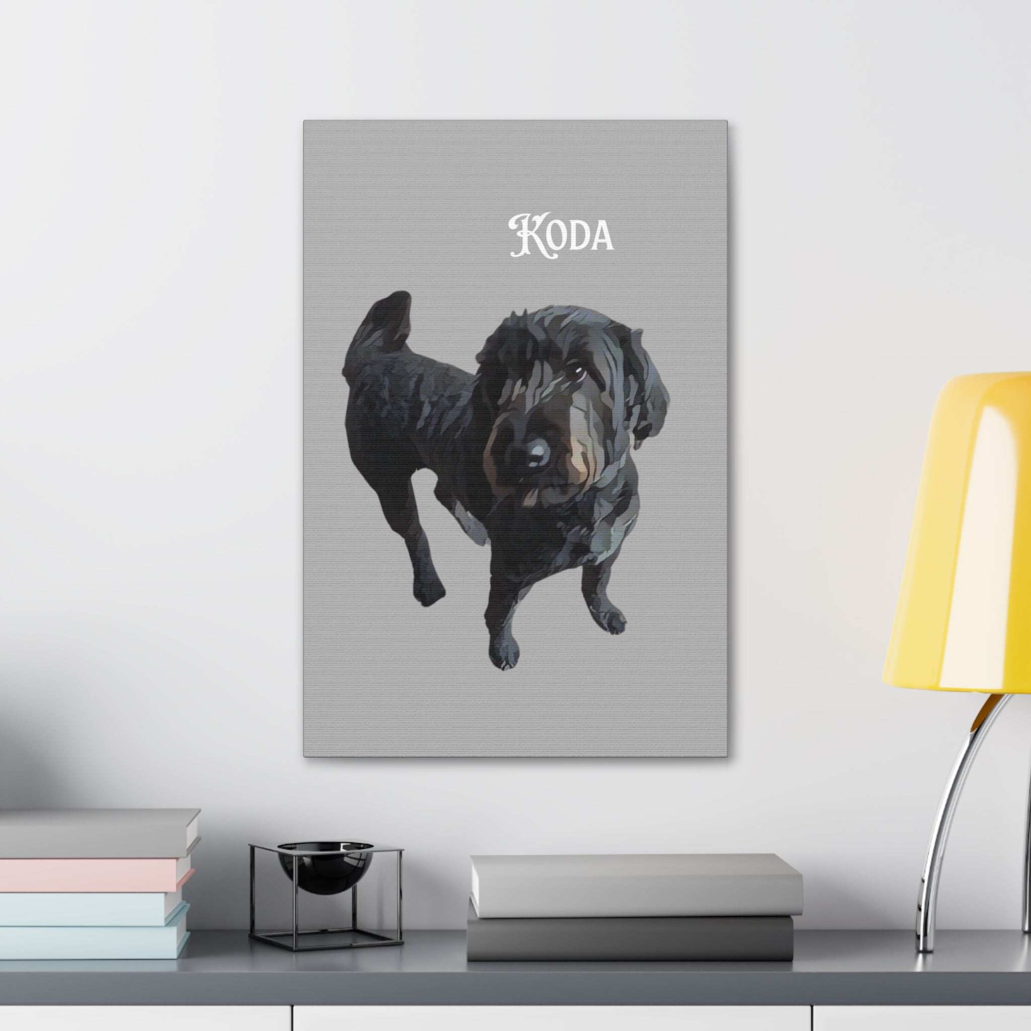PAW-sonalized Light Grey Canvas Print | Upload Photo~Choose size