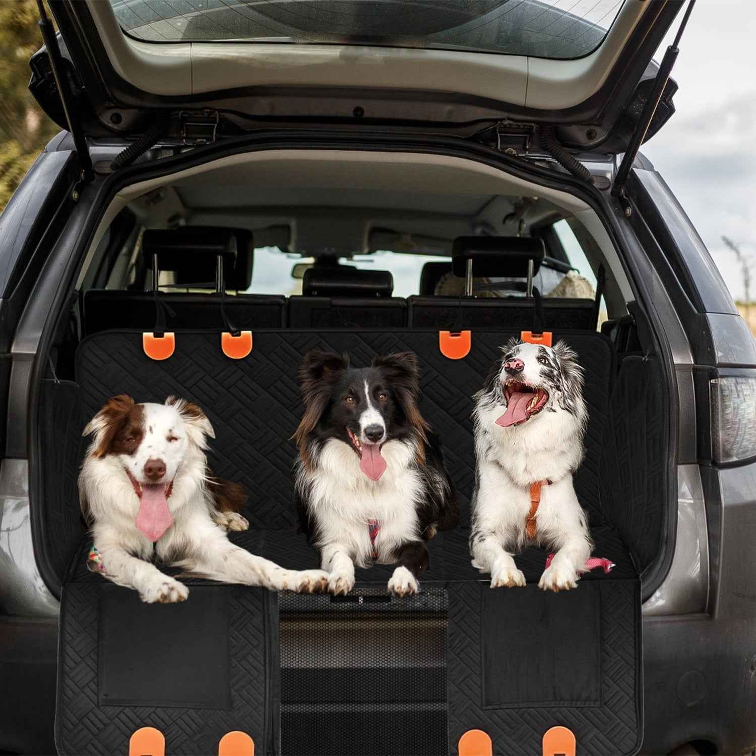 Dog Car Seat Cover - Waterproof Hammock for Back Seat
