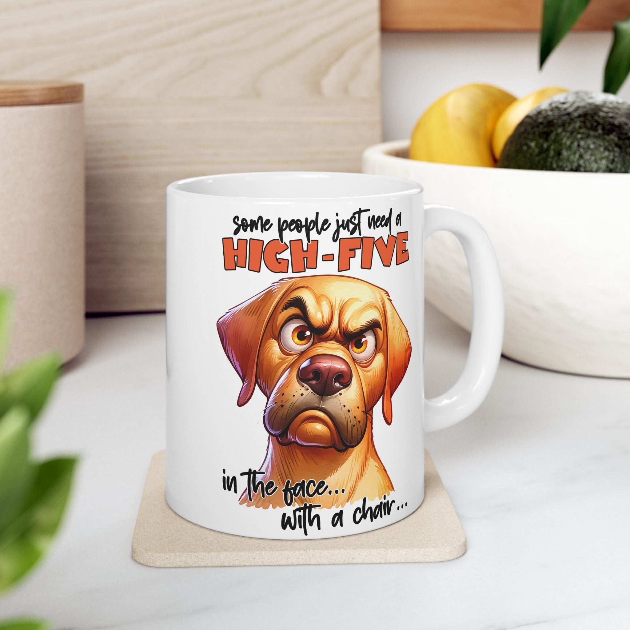 Humorous Dog Lover Ceramic Mug - Perfect Gift for Pet Owners
