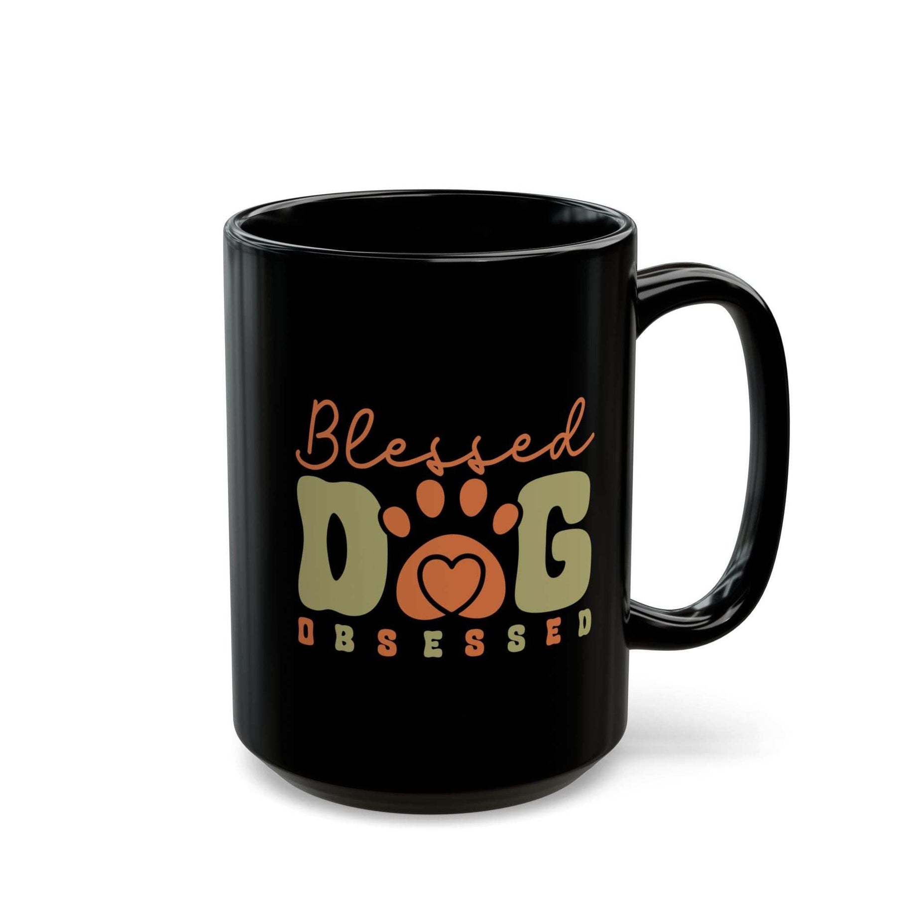 Blessed Dog Obsessed Black Mug - Perfect Gift for Dog Lovers