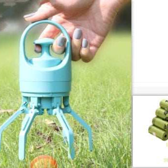 Portable Dog Pooper Scooper - Built-in Bag Dispenser