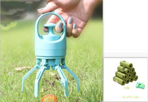 Portable Dog Pooper Scooper - Built-in Bag Dispenser