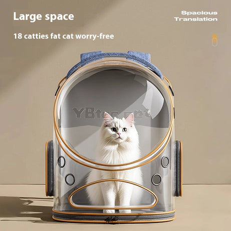 Cat Carrier Backpack Transparent Window - Large Capacity