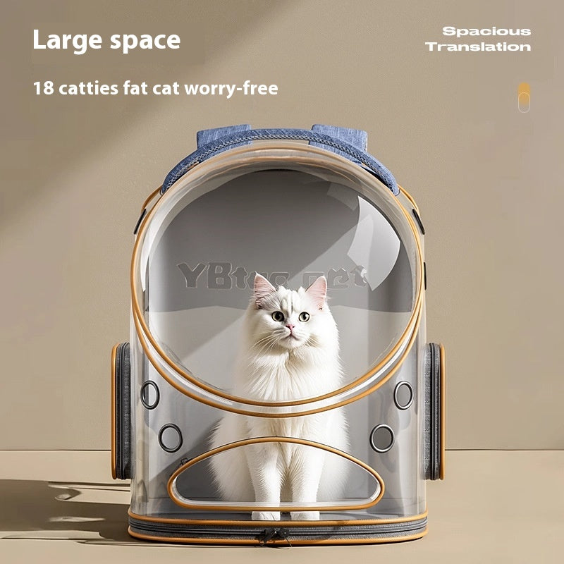 Cat Carrier Backpack Transparent Window - Large Capacity