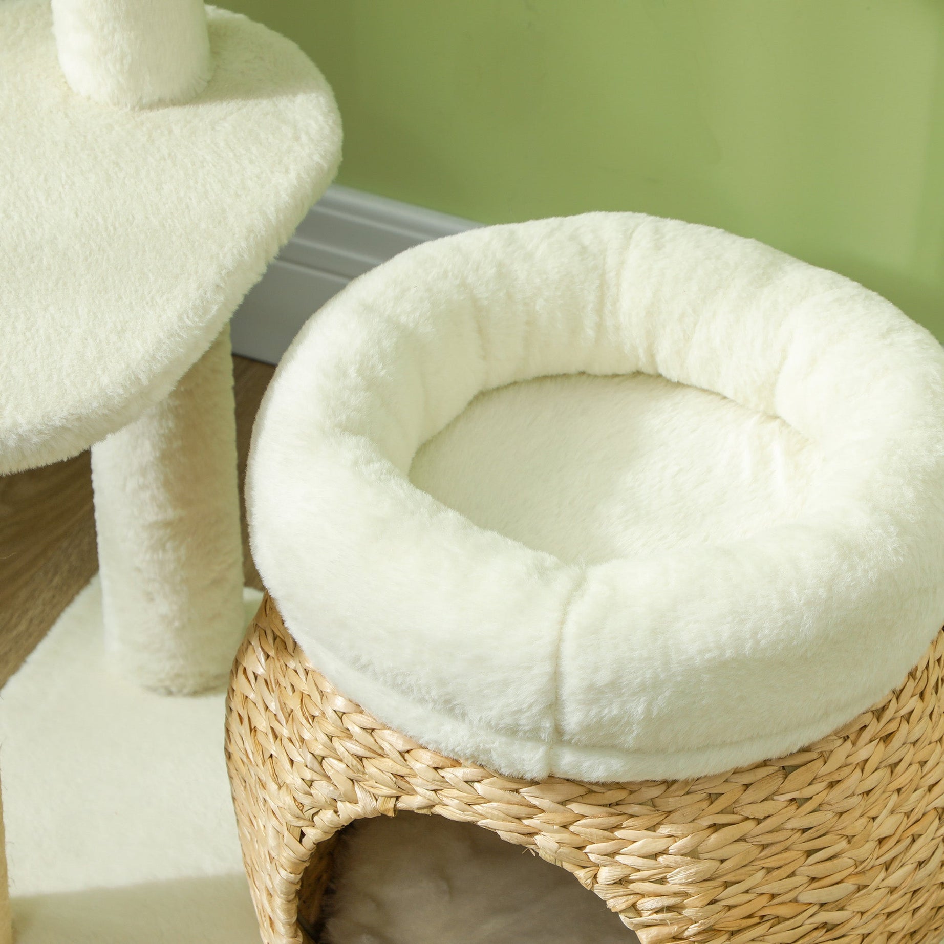 Cat Tree Tower 31" - Dual Beds Condo Sisal Posts Toy Ball