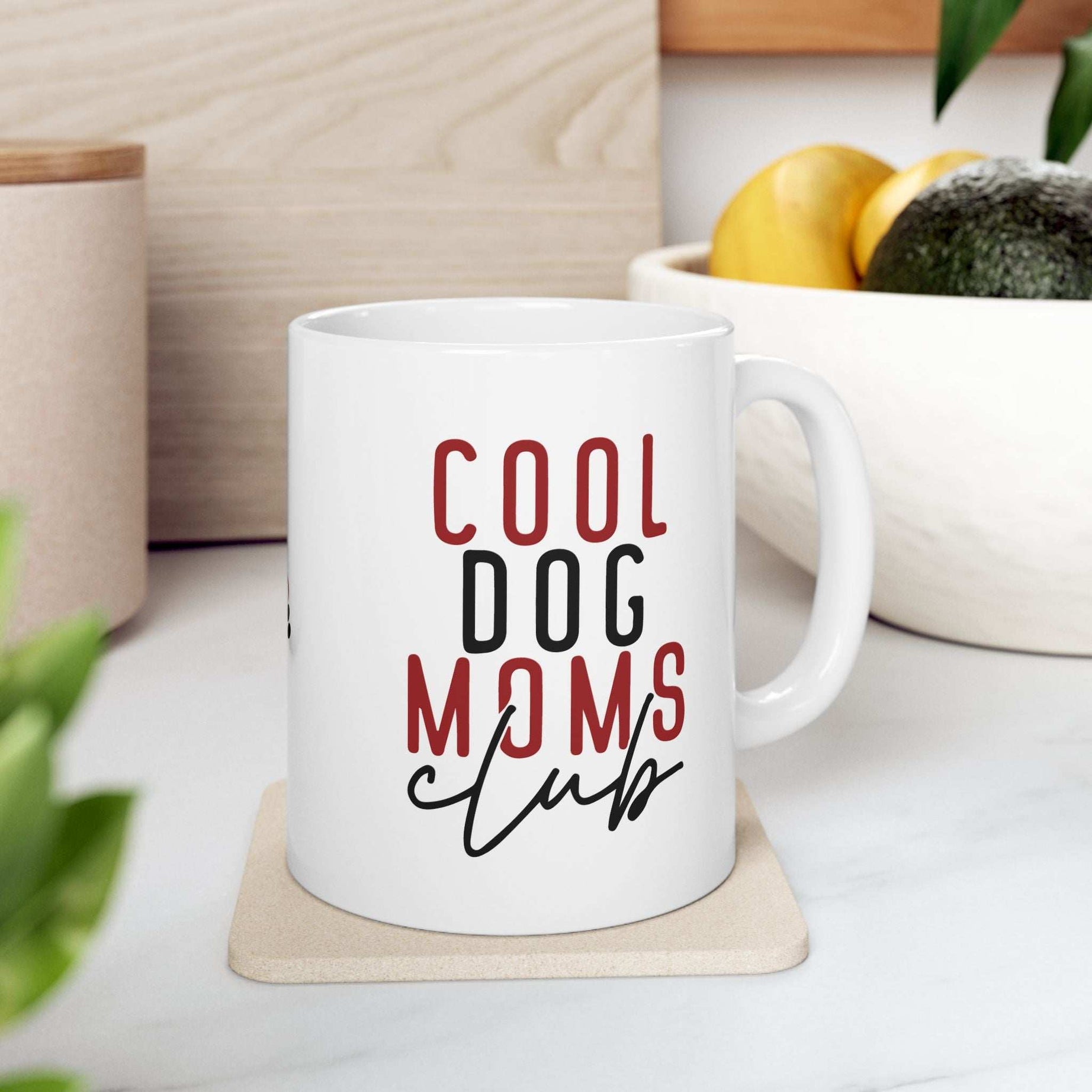 Cool Dog Mom Ceramic Mug - Perfect Gift for Dog Lovers - 11oz & 15oz Options