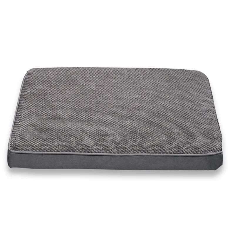 Memory Foam Pet Bed Mat with Removable Cover for Cleaning - Small to X-Large