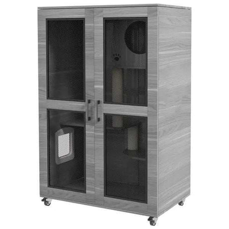 Ultimate Cat Tree Villa Apartment with Wheels - Premium Mobile Cat Furniture