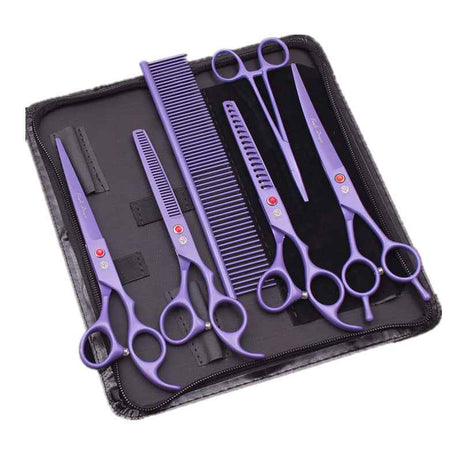 Pet Grooming Scissors Set - Dog Cat Hair Trimming Kit