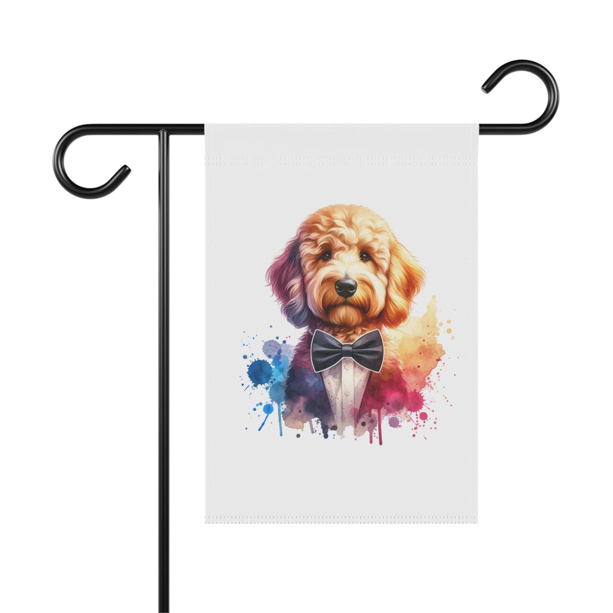Whimsical Dog Garden Banner - Colorful Pet Decoration for Home & Garden