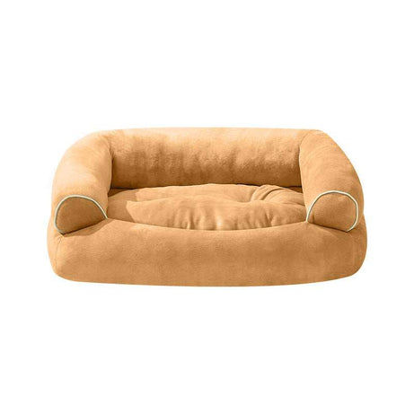 Soft Fabric Pet Sofa Bed For Dogs and Cats with Side Bolsters - Small to 3XL