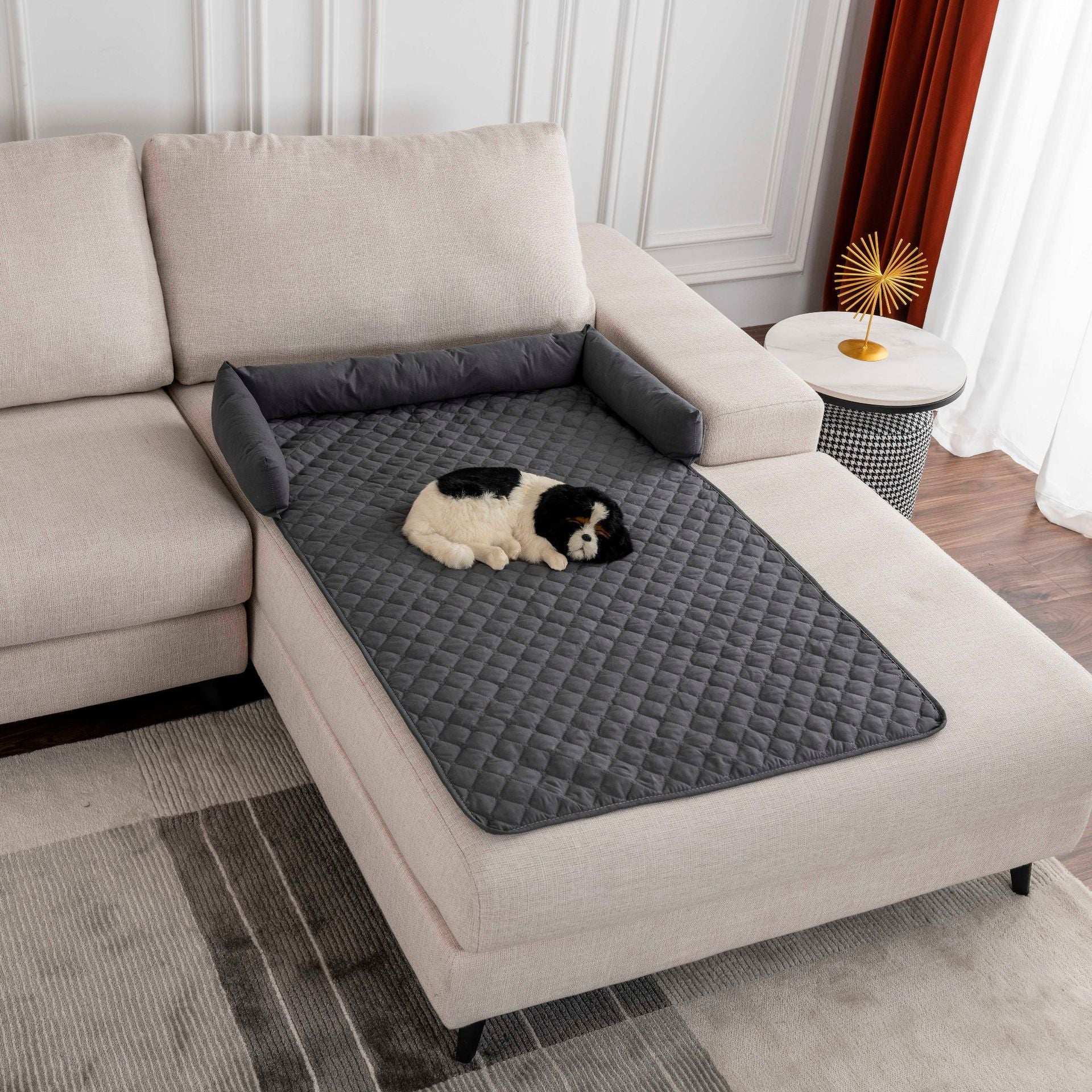 Waterproof Pet Mat with Side Bolsters - Furniture Protector Cover