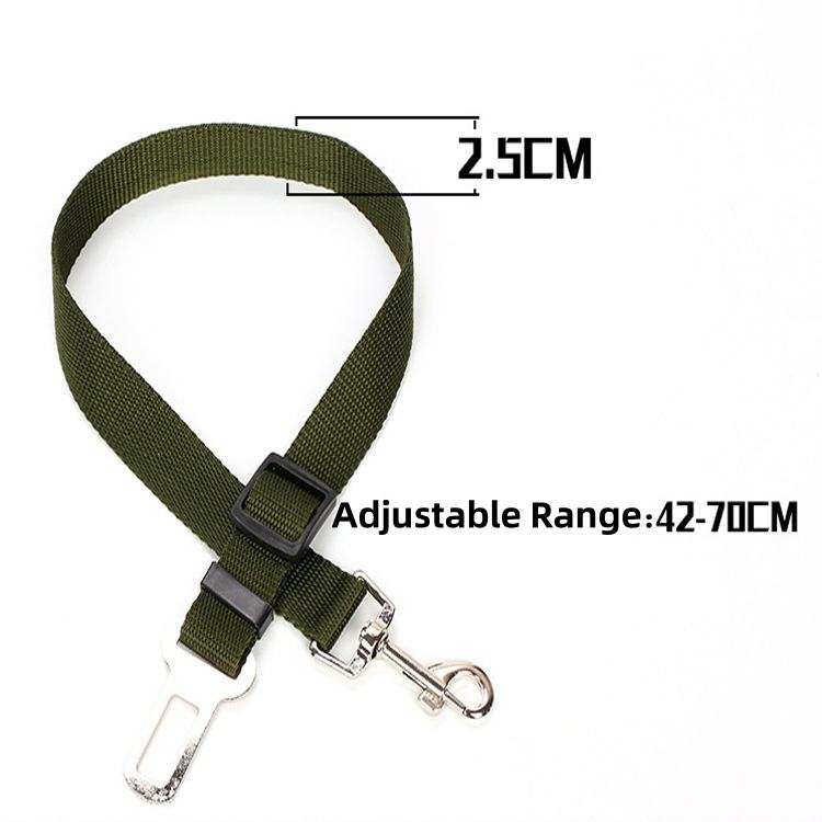 Dog Car Seat Belt - Adjustable Pet Safety Harness Leash