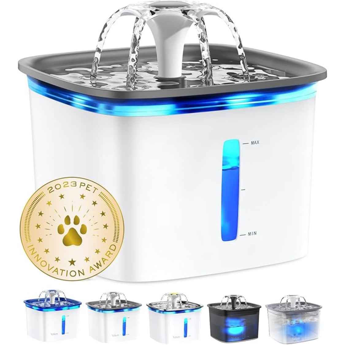 Pet Water Fountain 95oz - Flower Waterfall 5-Stage Filter Dispenser