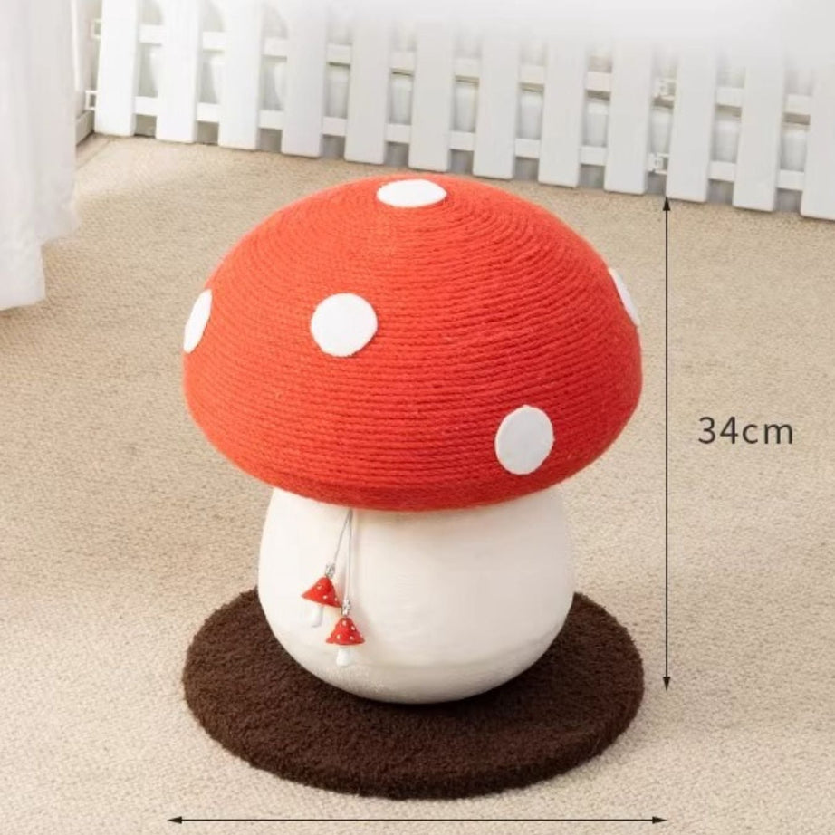 Mushroom-Shaped Cat Scratching Post